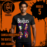 Coleção The Beatles 6 Camisas Rubberprint Full Sreen de Algodão com Estampa em Alta Definição Adulto