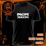 Coleção Rubberprint Imagine Dragons Camisa Adulto 100% Algodão Estampa Simple Alta Definição