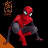 Fantasia Homem Aranha Longe de Casa Cosplay Infantil Bodysuit Elastano com Visor 3D