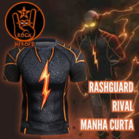 Camisa de Compressão Rival Manga Curta Rashguard Elastano