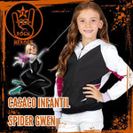 Casaco Spider Gwen Clássico Infantil com Capuz