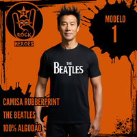 Camisa The Beatles Rubberprint Single 100% Algodão com Estampa em Alta Definição Adulto