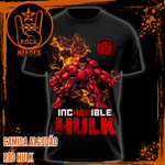 Camisa Rubberprint Red Hulk Algodão com Estampa em Alta Definição Adulto