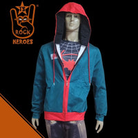 Kit Casaco e Camisa Homem Aranha no Aranhaverso Miles Morales Adulto Manga Longa