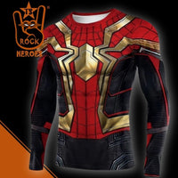 Camisa de Compressão Homem Aranha Sem Volta pra Casa Traje Integrado Manga Longa Rashguard