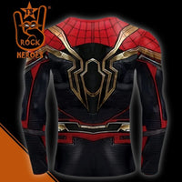 Camisa de Compressão Homem Aranha Sem Volta pra Casa Traje Integrado Manga Longa Rashguard