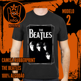 Coleção The Beatles 6 Camisas Rubberprint Full Sreen de Algodão com Estampa em Alta Definição Adulto