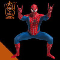 Fantasia Homem Aranha Clássico HQ Cosplay Adulto Com Visor 3D Espelhado