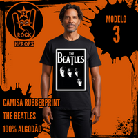 Coleção The Beatles 6 Camisas Rubberprint Full Sreen de Algodão com Estampa em Alta Definição Adulto