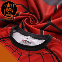 Camisa de Compressão Homem Aranha Longe de Casa Rashguard Elastano Manga Longa