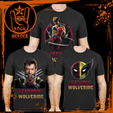 Coleção Deadpool & Wolverine 5 Camisas Rubberprint de Algodão com Estampa em Alta Definição