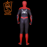 Cosplay Homem Aranha Longe de Casa Modelo Slim com Visor Espelhado Adulto Bodysuit