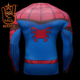 Camisa de Compressão Masculina Homem de Aranha de Volta ao Lar