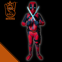 Cosplay DeadPool Infantil Bodysuit Elastano