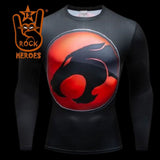 Camisa de Compressão Thundercats Manga Longa Rashguard Elastano