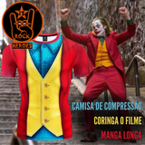 Camisa de Compressão Coringa o Filme Rashguard Manga Curta