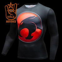 Camisa de Compressão Thundercats Manga Longa Rashguard Elastano