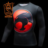 Camisa de Compressão Thundercats Manga Longa Rashguard Elastano