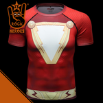 Camisa de Compressão Shazam Rashguard Elastano Manga Curta