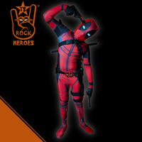 Cosplay DeadPool Infantil Bodysuit Elastano