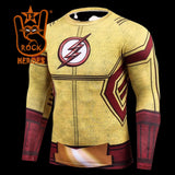 Camisa de Compressão Kid Flash Rashguard Elastano Manga Longa