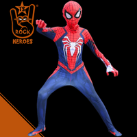 Fantasia Homem Aranha Game Spider Man PS4 Infantil Bodysuit Elastano