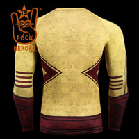 Camisa de Compressão Kid Flash Rashguard Elastano Manga Longa