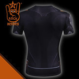 Camisa de Compressão Batman Filme Liga da Justiça Rashguard Elastano Manga Curta