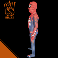 Fantasia Homem Aranha Game Spider Man PS4 Infantil Bodysuit Elastano