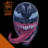 Fantasia Venom Cosplay Adulto Bodysuit Elastano com Máscara em Látex