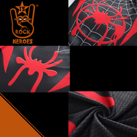 Camisa de Compressão Homem Aranha Miles Morales Rashguard Elastano Manga Curta