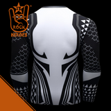 Camisa de Compressão Aquaman Manga Longa Rashguard Elastano