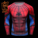 Camisa de Compressão Masculina Homem de Aranha de Volta ao Lar