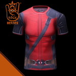 Camisa Deadpool Compressão Manga Curta Premium