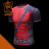 Camisa Deadpool Compressão Manga Curta Premium