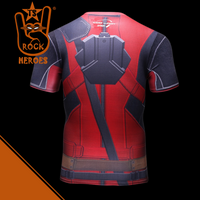 Camisa Deadpool Compressão Manga Curta Premium