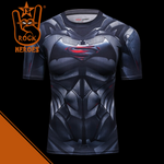 Camisa de Compressão Batman Vs Superman Rashguard Elastano Manga Curta