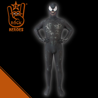 Fantasia Venom Cosplay Adulto Bodysuit Elastano com Máscara em Látex