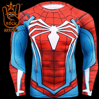 Kit com 4 Camisas Rashguard: Clássico, Game Ps4, Miles Morales e Longe de Casa Manga Longa