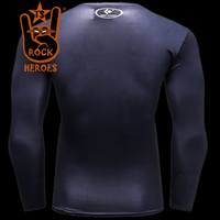 Camisa de Compressão Justiceiro Manga Longa Rashguard Elastano