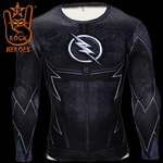 Conjunto de Compressão Zoom Flash Rashguard Elastano Manga Longa