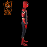 Cosplay Aranha de Ferro Traje Guerra Infinita com Visor Glass Espelhado Bodysuit Elastano Adulto