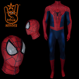 Cosplay Espetacular Homem Aranha 2 Adulto Bodysuit Elastano com Visor Glass Espelhado