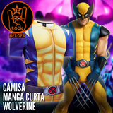 Camisa de Compressão Wolverine Rashguard Elastano Manga Curta