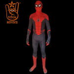 Fantasia Homem Aranha Longe de Casa Visor de Tecido Cosplay Adulto Bodysuit