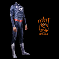 Fantasia Superman Black Cosplay Adulto