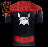 Camisa de Compressão Homem Aranha Longe de Casa Manga Curta