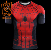 Camisa de Compressão Homem Aranha Longe de Casa Manga Curta