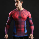 Camisa de Compressão Masculina Homem de Aranha de Volta ao Lar